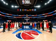 众多国家篮球巨星集结备战，争夺荣耀