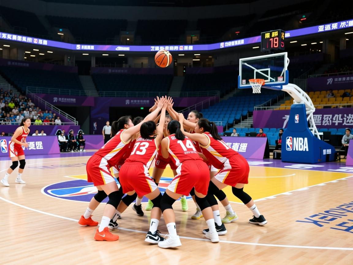 亚运女足赛事，团结拼搏赛场