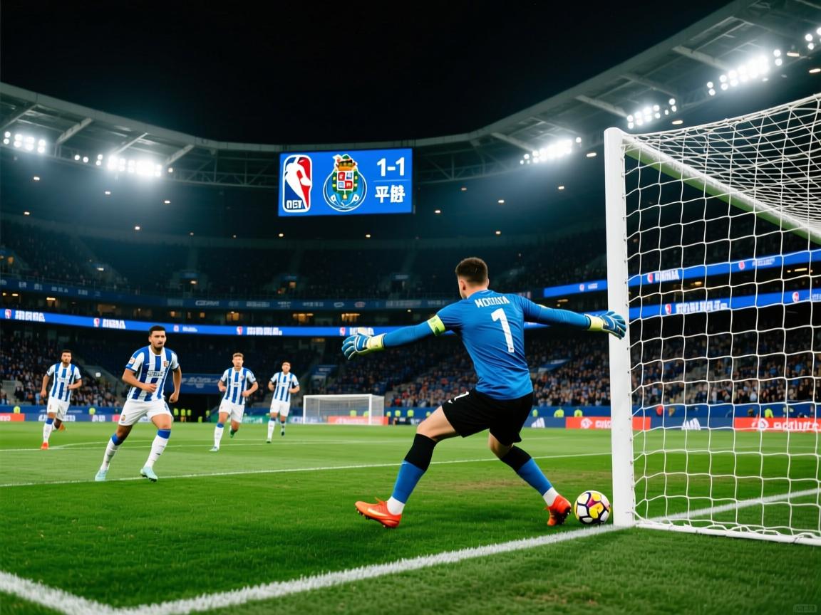 莫拉插上过掉门将，冷静挑射空门，波尔图1-1扳平比分  第3张